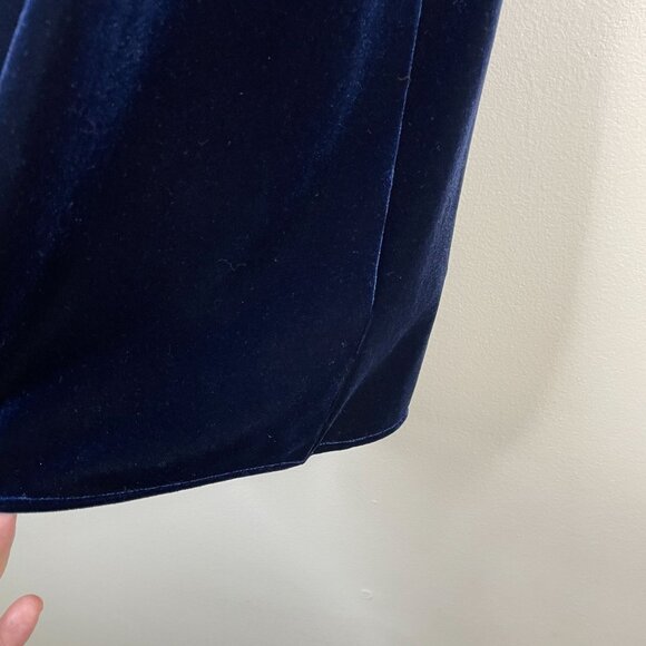 Vineyard Vines Womens Velvet Sleeveless Top Size S Blue Holiday Party Preppy - Picture 9 of 12